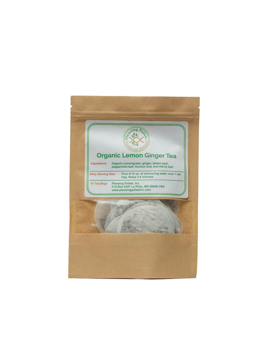 Organic Lemon Ginger Tea Bags